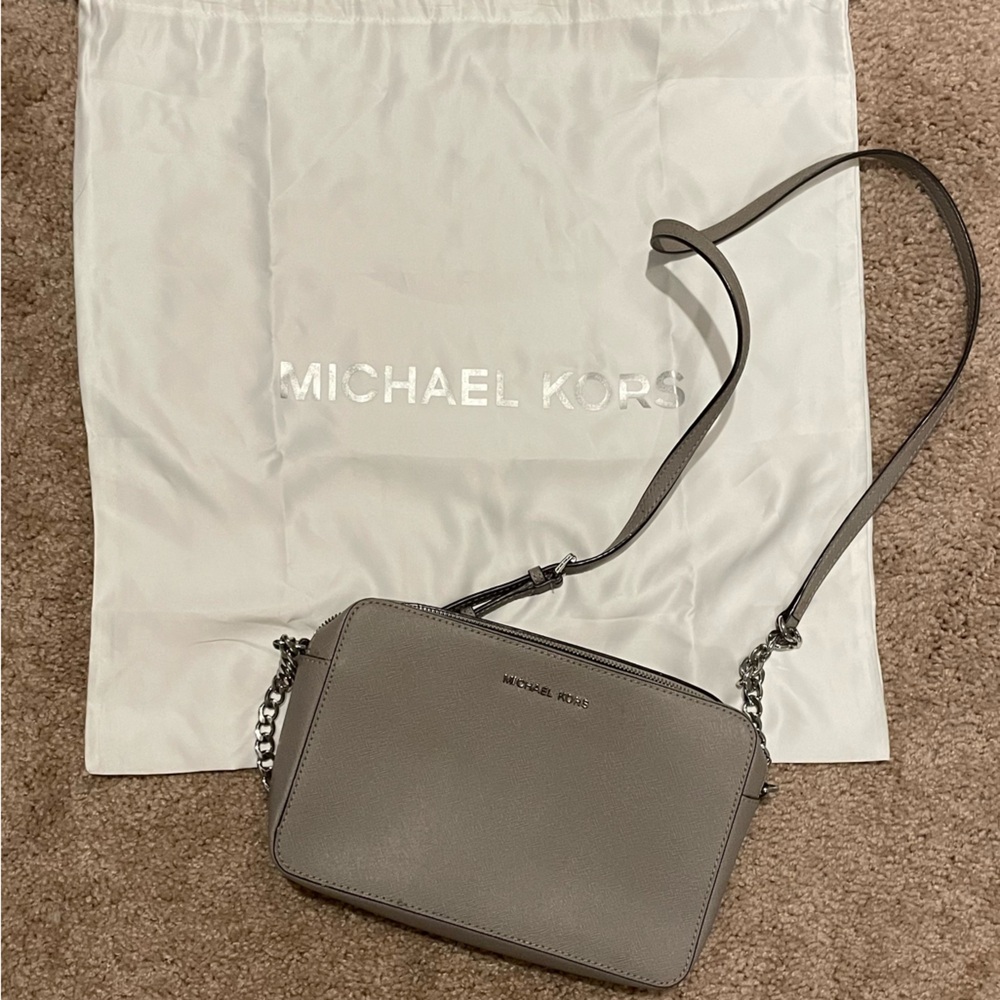 Michael Kors Gray Crossbody Bag